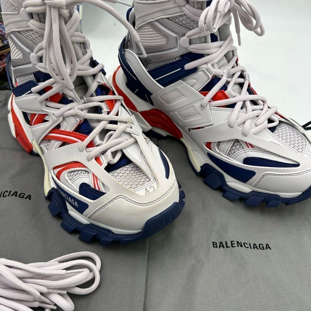Men's Balenciaga track high top sneakers size 42 - Picture 2 of 14